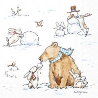 餐巾33x33厘米 - SNOW FRIENDS