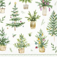 餐巾33x33厘米 - FESTIVE HOLIDAYS green