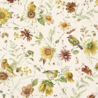 Napkins 33x33 cm - LATE SUMMER BEAUTIES cream