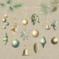 餐巾33x33厘米 - CHRISTMAS DECORATIONS li.brown