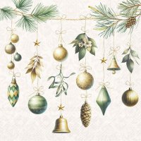 餐巾33x33厘米 - CHRISTMAS DECORATIONS cream