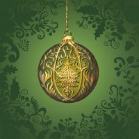 Napkins 33x33 cm - OPULENT CHRISTMAS ORNAMENT gre