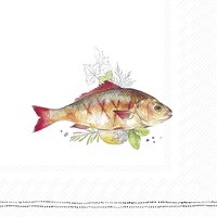 Serviettes 33x33 cm - GRILLED FISH