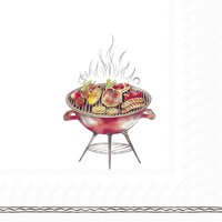 Serviettes 33x33 cm - BBQ TIME