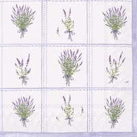 Serviettes 33x33 cm - LAVENDER CHARM light lilac