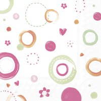 Servilletas 33x33 cm - JOYFUL DOTS light rose