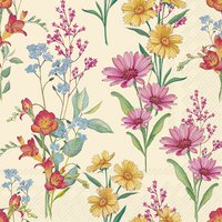 Napkins 33x33 cm - SUMMER FLAIR cream