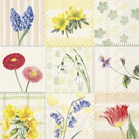 Napkins 33x33 cm - SPRING COLLAGE