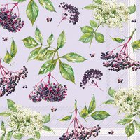 Napkins 33x33 cm - NATURAL ELDER light lilac