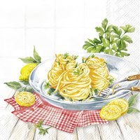 Napkins 33x33 cm - SPAGHETTI AL LIMONE
