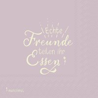Napkins 33x33 cm - ECHTE FREUNDE light lilac