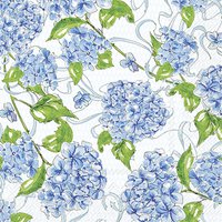 Serviettes 33x33 cm - HYDRANGEA ALLOVER