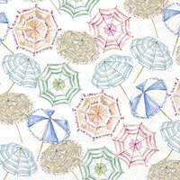 餐巾33x33厘米 - CORAL UMBRELLA PATTERN