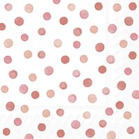 Servilletas 33x33 cm - HAPPY DOTS red