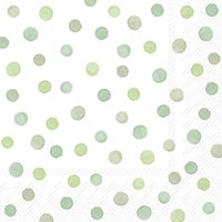 Servilletas 33x33 cm - HAPPY DOTS green