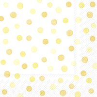 Servilletas 33x33 cm - HAPPY DOTS yellow