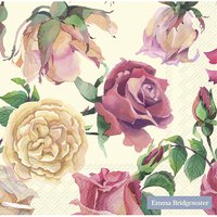 Servilletas 33x33 cm - PINK ROSES cream