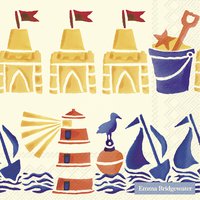 Servilletas 33x33 cm - SUMMER ICONS cream