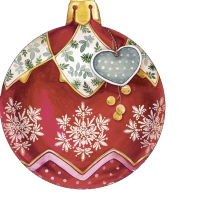 打孔餐巾纸 - CHRISTMAS BAUBLE