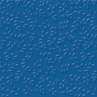 Servietten 33x33 cm geprägt - LEAVES dark blue