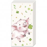 Taschentücher - LUCKY PIG cream