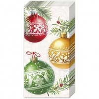 Handkerchiefs - CHRISTMAS BUBBLES cream