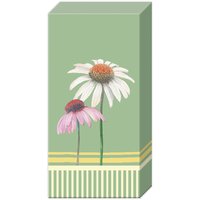 Mouchoirs - PASTEL FLOWERS green