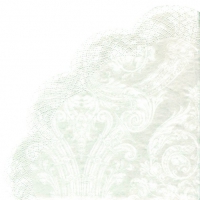 餐巾 - 圆形 - GRANDEUR white