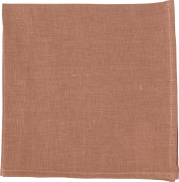 Doek servetten 40x40 cm - LINEN UNI pink clay