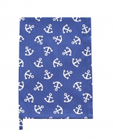 Чайные полотенца - Anchor all over blue/white