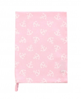 Чайные полотенца - Ahoi all over pink/white