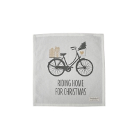 Cloth napkins - Riding home for Christmas