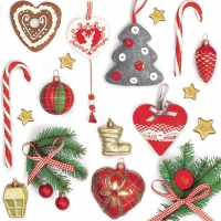 Napkins 33x33 cm - Xmas Vintage Decors