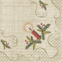 Napkins 33x33 cm - Classic Christmas Embroidery