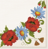 Serwetki 33x33 cm - Folklore Flowers