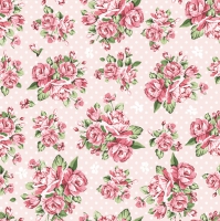 Serwetki 33x33 cm - Rose on Pink Background