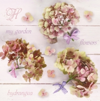 Napkins 33x33 cm - Hydrangea Flowers