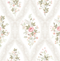 Serviettes 33x33 cm - Floral Charming Wallpaper