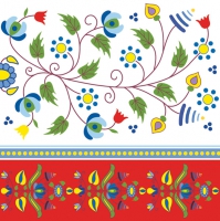 Servilletas 33x33 cm - Kashubian Embroidery