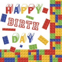 Serwetki 33x33 cm - Lego Birthday
