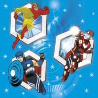 Салфетки 33x33 см - Super Heroes
