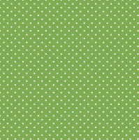 Serviettes 33x33 cm - White Dots on Green