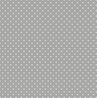 Serviettes 33x33 cm - White Dots on Grey