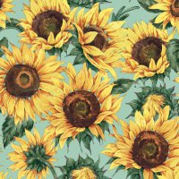 Napkins 33x33 cm - Sunflower Wallpaper