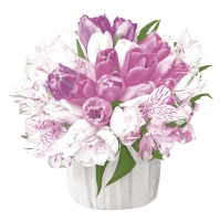 Serviettes 33x33 cm - Pastel Bouquet