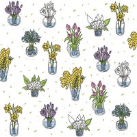 Napkins 33x33 cm - Spring Flowers Small Bouquets