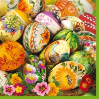 Napkins 33x33 cm - Painted Eggs