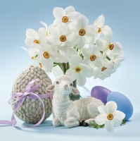 Servilletas 33x33 cm - Lamb & Narcissus