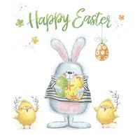 Serviettes 33x33 cm - Joyful Easter Animals