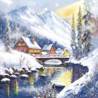 Servietten 33x33 cm - Winter Wonderland